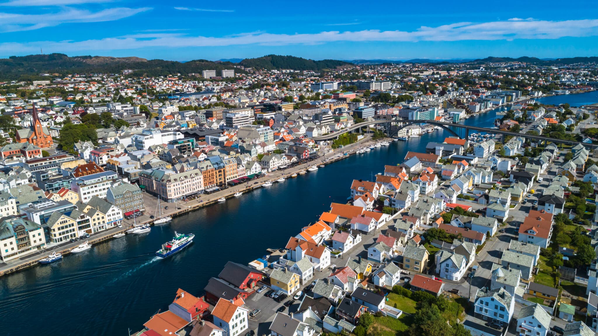 Haugesund sett fra oven. Foto: Marius Dobilas, Shutterstock